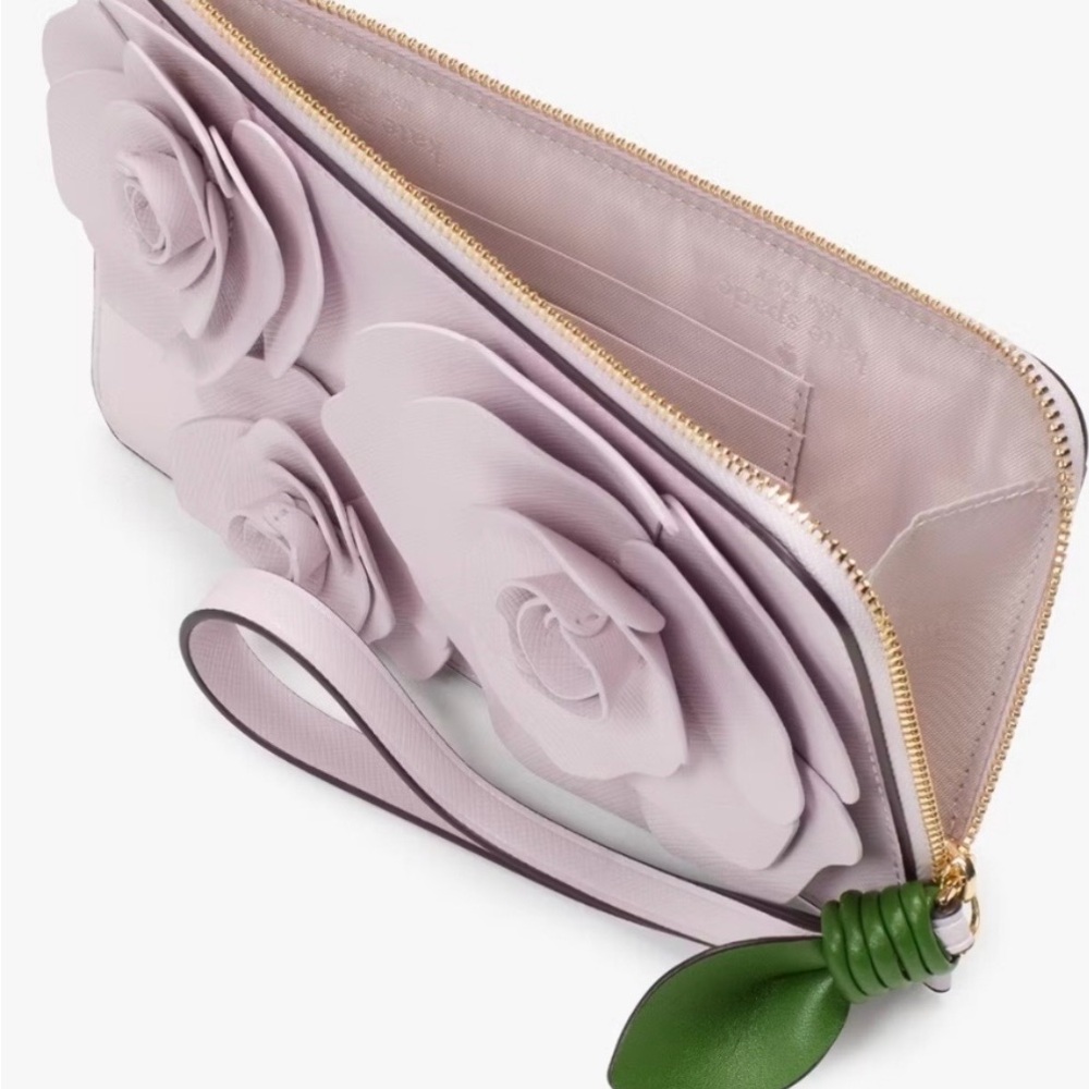 Kate Spade Floral L-zip Wristlet - Picture 2 of 5